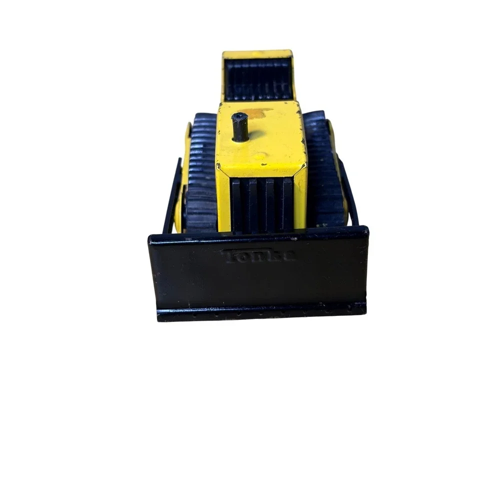 Tonka Bulldozer VTG 1970s‎ Pressed Steel Yellow Black Construction Nostalgic Toy
